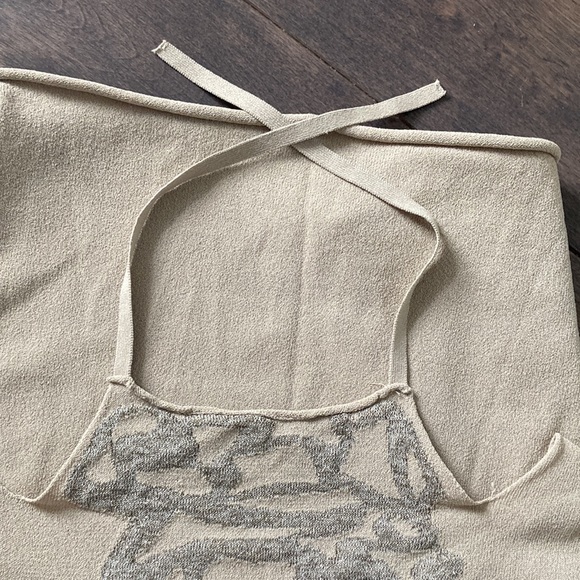 SARAH PACINI metallic choker minidress / tunic one size - Picture 3 of 12